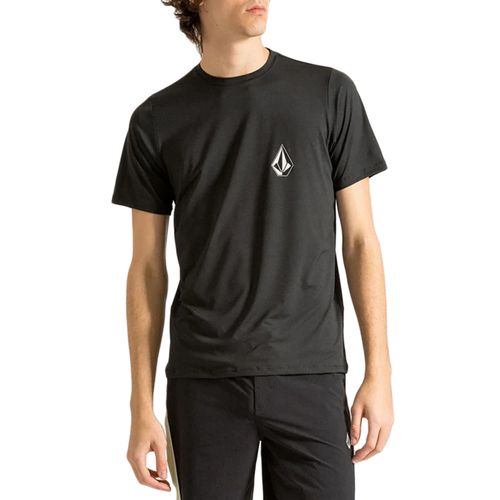 Camiseta Lycra Masculina Volcom Stone PRETO-VLRB020001- -1-